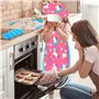 MUOIVG Ensemble de Cuisine et pâtisserie pour Enfants - 49PCS Kit Patisserie Enfant, Y Compris Tablier Cuisine Enfant, Toque de 