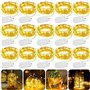 MOYKSRR Guirlande Lumineuse, 15 Pack 20 LEDs 2M Guirlande en Cuivre, Guirlandes Lumineuses à Piles, Blanc Chaud Ambiance Lumière