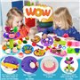 NLMWTI 24 Pots Pâte à Modeler, 98 Pièces Accessoire Pate a Modeler pour Enfants, Machine à Glace Machine à Burger Pâte À Modeler