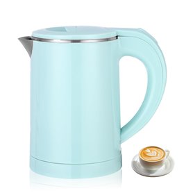 Hixava 600ML Petite Bouilloire Électrique 600W Bouilloire Portable Mini Bouilloire de Voyage en Acier Inoxydable Rapide Bouillir