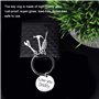 DECARETA Porte-clés Pendentif Lettrage Créatif avec des Mots Personnalisé pour papa et Outils de Réparation en Alliage Keychains