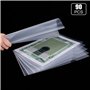 MIVIDE 90pcs Chemise Plastiques A4 Transparente, Dossier Pochette Document Plastique, Sous Chemise Plastique a4 pour Ranger et C