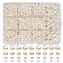 Lot de 1320 perles de verre beiges - Perles d'imitation - Blanc crème - Pour la fabrication de bijoux