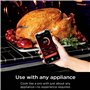 Ninja ProChef WP100EU Thermomètre à viande numérique sans fil pour cuisine intérieure et extérieure avec portée Bluetooth de 50 