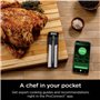 Ninja ProChef WP100EU Thermomètre à viande numérique sans fil pour cuisine intérieure et extérieure avec portée Bluetooth de 50 