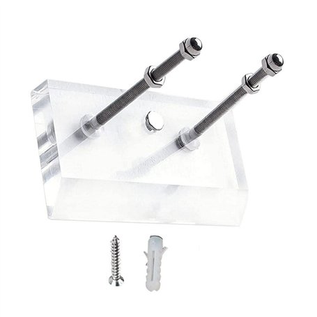 QOTSTEOS Support mural pour skateboard - En acrylique transparent - Pour skateboard