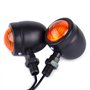 SFONIA 4pcs Indicateurs de Moto Clignotants Lumières 12V Imperméable Universel pour Moto Scooter Quad Cruiser Off Road