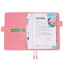 Protège Carnet De Santé Rose Pour Bébé Fille – Format A5 15x21 cm – Rabats Pour Ranger Les Ordonnances