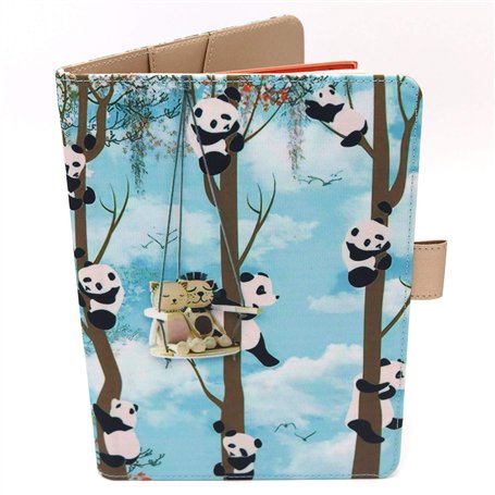 Protège Carnet De Santé Pour Bébé Garçon – Motif Panda – Format A5 15x21 cm – Rabats Pour Ranger Les Ordonnances