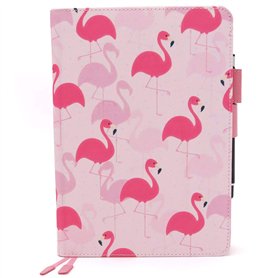 Protège Carnet De Santé Pour Bébé Fille – Motif Cigognes – Format A5 15x21 cm – Rabats Pour Ranger Les Ordonnances