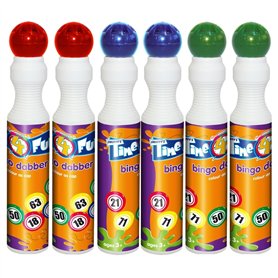 Lot de 24 marqueurs de bingo Dabbers Dauber de 43 ml Couleurs mélangées