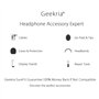 Geekria Coussinets de Rechange pour Casque ATH-M50, Bose QC25/QC3, Sony MDR 7506 et Autres Casques Circum-aurals de Grande Taill
