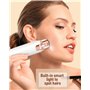 Rasoir Visage Electrique pour Femmes, 2 en 1 Rasoir sourcils Electrique Femme, Rechargeable Rasoir électrique 2 en 1 pour le vis