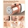 Rasoir Visage Electrique pour Femmes, 2 en 1 Rasoir sourcils Electrique Femme, Rechargeable Rasoir électrique 2 en 1 pour le vis