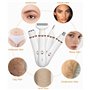 Bixury Rasoir Électrique Pour Femme 4 en 1 Rasoir Femme Electrique Rasoir Electrique Femme Rasoir Indolore avec 4 Têtes Flottant
