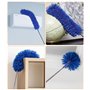 Bixury 4 Pièces Plumeau Telescopique Microfibre Plumeau Poussiere Plumeau Lavable Microfibre Longueur Totale Jusqu'à 280 cm pour