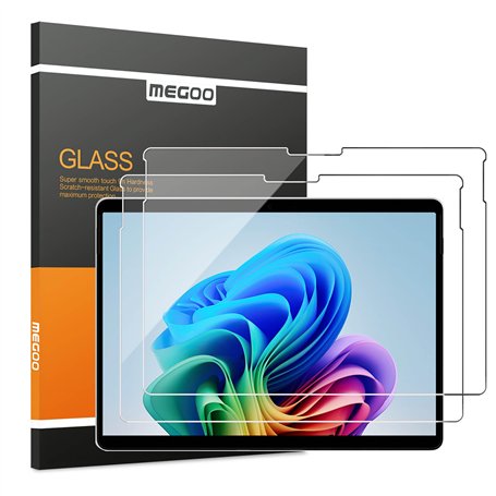 MEGOO [2 Pièces Microsoft Surface Pro 11 (2024)/ Surface Pro 9/Surface Pro 10/8/X Verre Trempé Protection d'écran