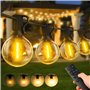 Warlisou 15M Guirlande Lumineuse Exterieure avec Télécommande