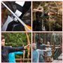 12 Pièces Tir à l'arc Repos avec 4 Pièces Bowstring Nock Point Accessoires de Tir à l'arc,Flèche Repose-Flèche en Plastique Noir