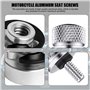 ROOBZE Jeu d'écrous de Boulons de Fixation de Siège de Moto 1 jeu siège Montage Boulon selle de moto en aluminium avec filetage 