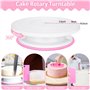 JAMATA Kit Patisserie Complet 305 Pièces, Ensemble Professionnel avec Plateau Tournant Gateau, Douille Patisserie et Poche Douil