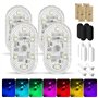 4Pcs RGB Éclairage Intérieur de Voiture