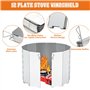 Pare Vent Pliable pour Réchaud de Camping