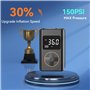 WYRIAZA Gonfleur Pneus Voiture 10000mAh Compresseur à Air Portatif 150PSI Compresseur Voiture Gonfleur Pneus Voiture sans Fil Mi