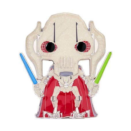 Funko Pop! Large Enamel Pin Star Wars: General Grievous Chase - Général GrievousPin en Émail - Broche Fantaisie Mignonne à Colle