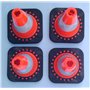 SNS SAFETY LTD TC-30Fx4 Set de 4 Flexibles Traffic Cônes 30 cm