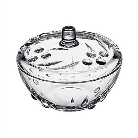 Pasabahce 97236 Perla Sucrier / Bonbonnière en verre avec couvercle