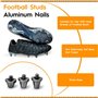 Boloest Lot de 20 Remplacement de Crampons de Football pour Sol Mou,Crampons de Football en Alliage d'aluminium pour Chaussures 