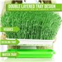 Fuuner germoir pour graines à germer, 6pcs Plateaux de Germination de Graines des Semences, Bacs à Semis avec Étagère en Plastiq