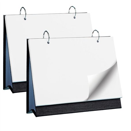 SPORWAY Lot de 2 calendriers de table vierges - Format A5 - Calendrier photo - Calendrier hebdomadaire - En papier kraft - Class