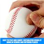 LEKEFETO 4 pièces de balles de Baseball Professionnelles Cousues à la Main Baseball 9 Pouces PU Soft Basebälle Match Elite, Soft