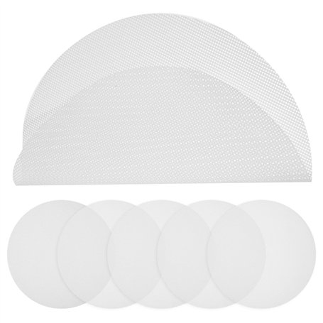 Bestonzon 6 pcs en silicone antiadhésif Tapis de cuisson à la vapeur en maille dumplings Pad Petits Pains cuits à la vapeur Moul