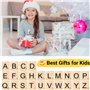 TNOMSNO 300pcs Lettre en Bois, Tuiles de Lettre en Bois A-Z Tuiles de Lettre en Bois, Lettre en Bois pour L'Apprentissage, L'Art
