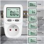 talifoca Compteurs d'énergie Wattmètre Prise Consommation Electrique, Contrôleur de Prise Compteur Kwh Puissance Maximum 3680W 1