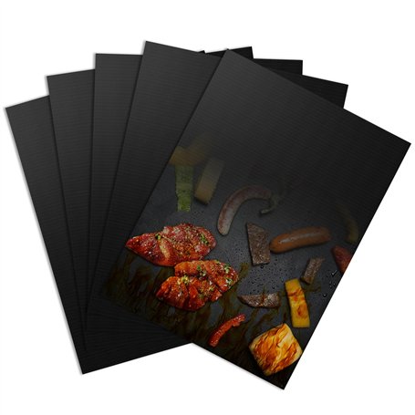 Set de 5 Tapis de Cuisson BBQ 40x30 cm