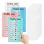 To Do List pour Enfants – Lot de 4 Planchettes de Planification 20x12 cm avec 20 Fiches Réutilisables