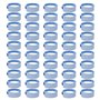 Lot de 50 bracelets vierges bleus - Bracelets d'identification - Bracelets d'entrée