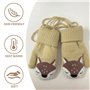 COACOM 1 Paire de Gants pour Bébé, Moufles d'hiver Tricotées avec Cordon, Moufles pour Tout-petits Animaux Moufles Épaissies, Ga