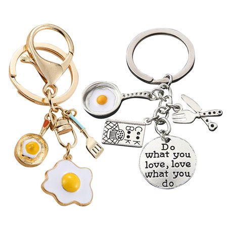 Pack De 2 Porte-Clés Omelette