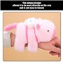 OAOSDH 1 Morceau De Jouet Rose en Peluche Capybara, Cercle De Bracelet De Dessins Animés Mignons, Jouet en Peluche Animal Créati