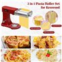 Kit d'accessoires à pâtes pour robot culinaire KVC/KVL Kenwood, appareil à pâtes 3 en 1 en acier inoxydable avec rouleau à pâtes