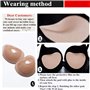 Nanxin 2pcs Rembourrage de Soutien-Gorges en Silicone Souple pour Maillots de Bain et, Auto-Adhésif Coussinets Amovibles