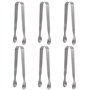 6 Pièces en Acier Inoxydable Mini Pinces de Service Multi-usages Petites Pinces Pinces à Sucre Glace Gadgets de Cuisine Pinces p
