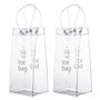 Vordas 2 Pièces Sac de Glace Vin Refroidisseur Cooler avec Poignée pour Les Pubs et Les Restaurants
