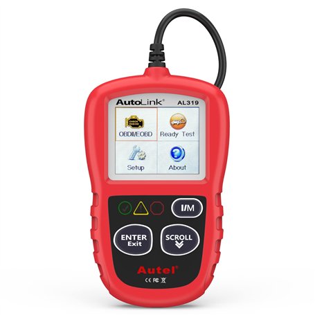 Autel Outils de Diagnostic Auto OBDII Lecteur de Code avec Menu en Français Lecture et Effacement des Codes d'Erreur Scanner OBD