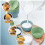 Ensemble de 24 moules à muffins en silicone - Moules en silicone sans BPA pour muffins et cupcakes - Moules à cupcakes réutilisa